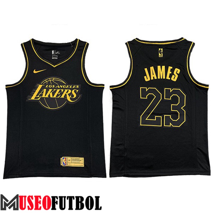 Camiseta Los Angeles Lakers (JAMES #23) Negro