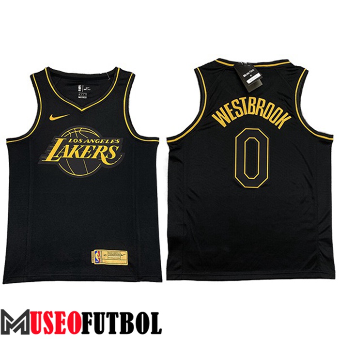 Camiseta Los Angeles Lakers (WESTBROOK #0) Negro