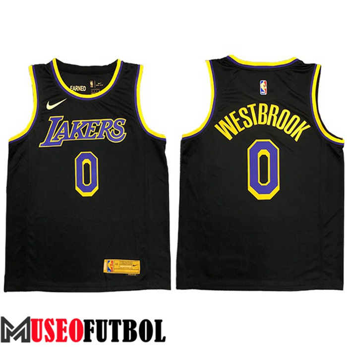 Camiseta Los Angeles Lakers (WESTBROOK #0) Negro