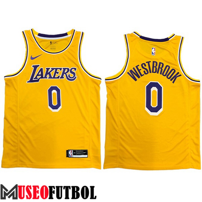 Camiseta Los Angeles Lakers (WESTBROOK #0) Amarillo