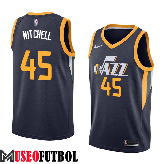 Camiseta Utah Jazz (MITCHELL #45) Negro