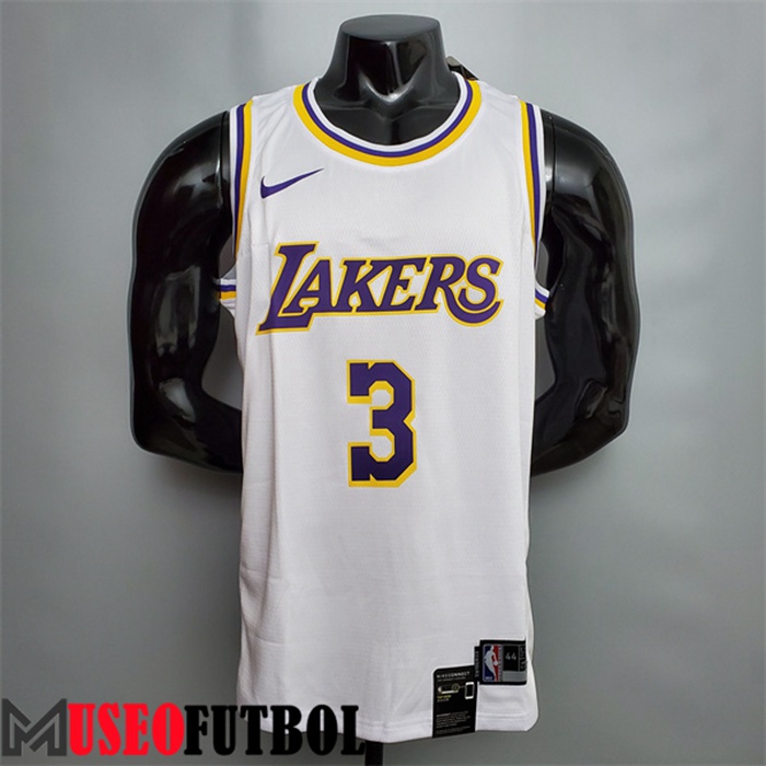 Camiseta Los Angeles Lakers (Davis #3) Blanco Escote redondo