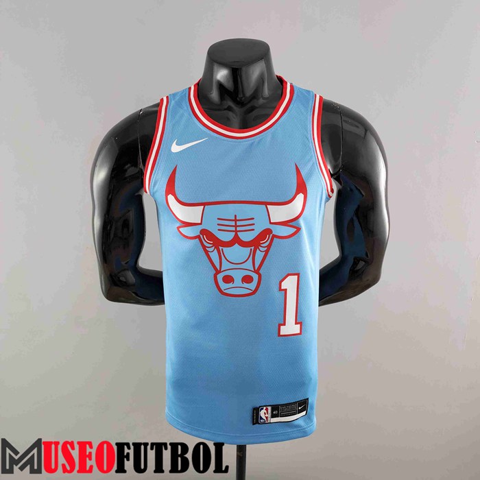 Camiseta Chicago Bulls (Rosa #1) Azul