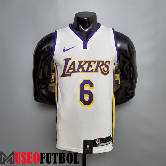 Camiseta Los Angeles Lakers (James #6) Blanco