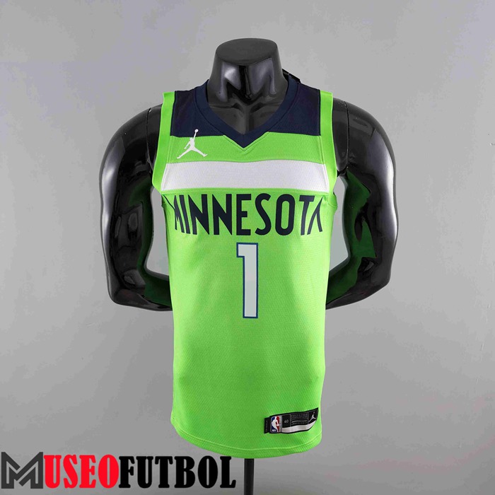 Camiseta Minnesota Timberwolves (EDWARDS #1) Verde Air Jordan