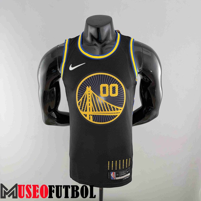 Camiseta Golden State Warriors (KUMINGA #00) 2022 Negro 75 Aniversario City Edition