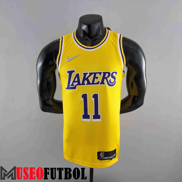 Camiseta Los Angeles Lakers (IRVING #11) Amarillo 75 Aniversario