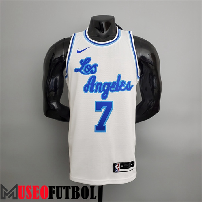 Camiseta Los Angeles Lakers (Anthony #7) Blanco Latin Night (High Head)