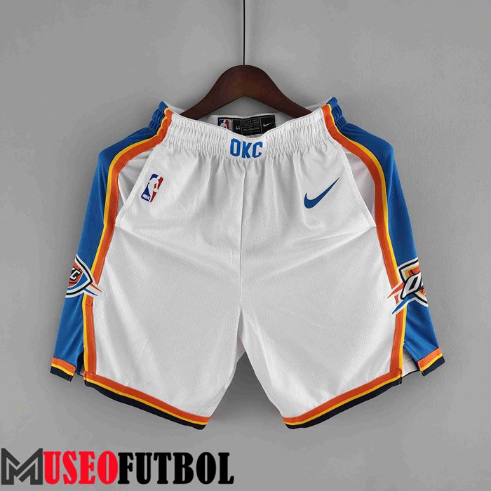 Cortos NBA Oklahoma City Thunder Blanco