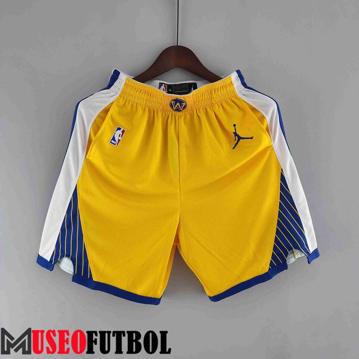 Cortos NBA Golden State Warriors Amarillo Air Jordan