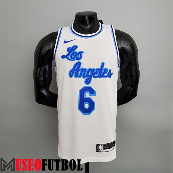 Camiseta Los Angeles Lakers (James #6) Blanco Latin Night (High Head)