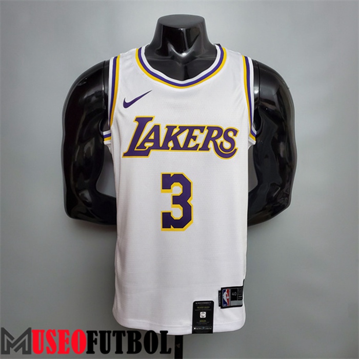 Camiseta Los Angeles Lakers (Davis #3) Blanco Escote redondo