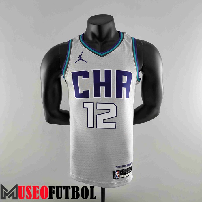 Camiseta Charlotte Hornets (OUBRE JR. #12) 2019 Gris