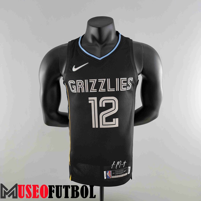 Camiseta Memphis Grizzlies (MORANT #12) Negro Honor Edition