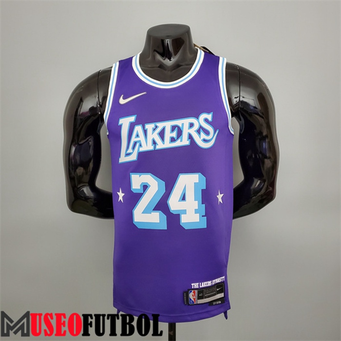 Camiseta Los Angeles Lakers (Bryant #24) Púrpura 75 Aniversario City Edition