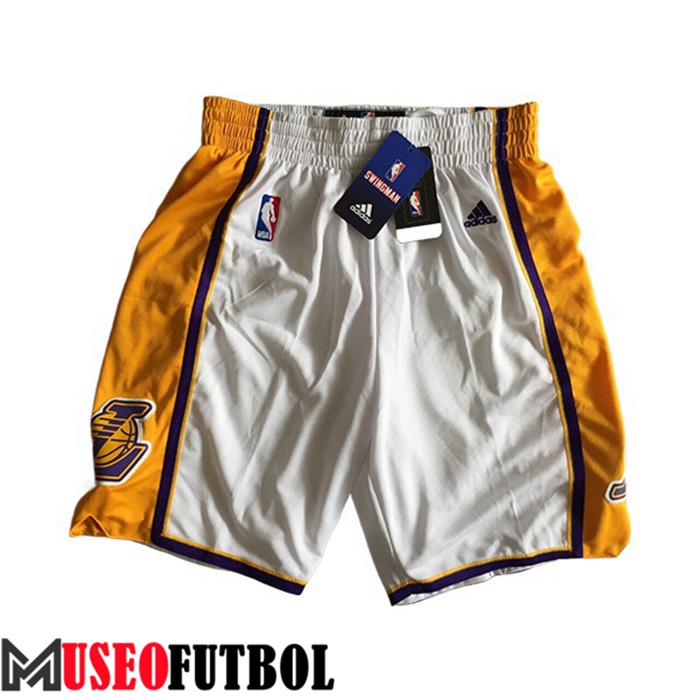 Cortos NBA Los Angeles Lakers Blanco