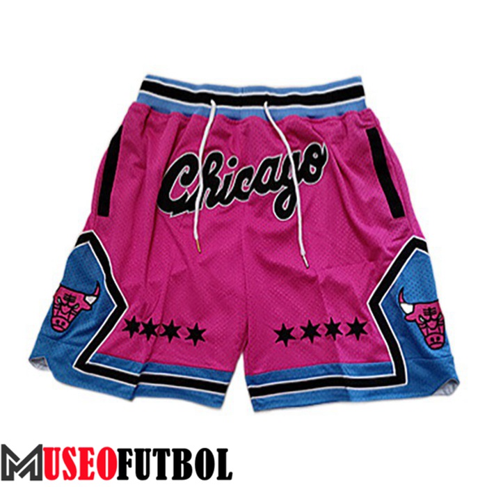 Cortos NBA Chicago Bulls Rosa