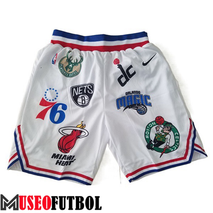 Cortos NBA Chicago Bulls Blanco