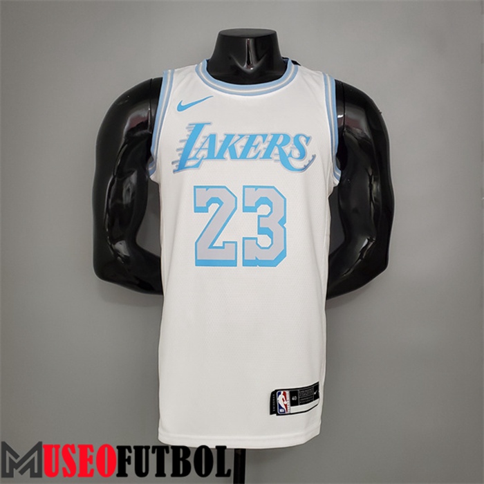 Camiseta Los Angeles Lakers (James #23) Blanco Escote redondo Retro Limited Edition