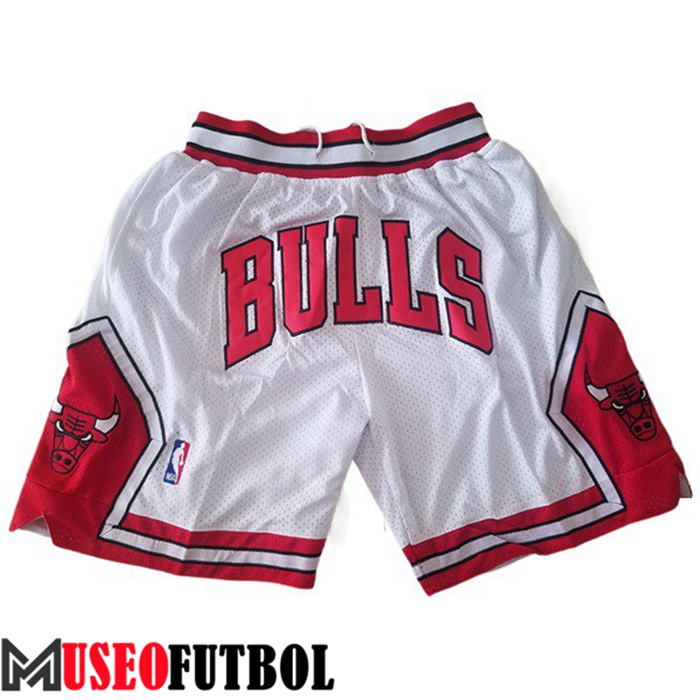 Cortos NBA Chicago Bulls Blanco