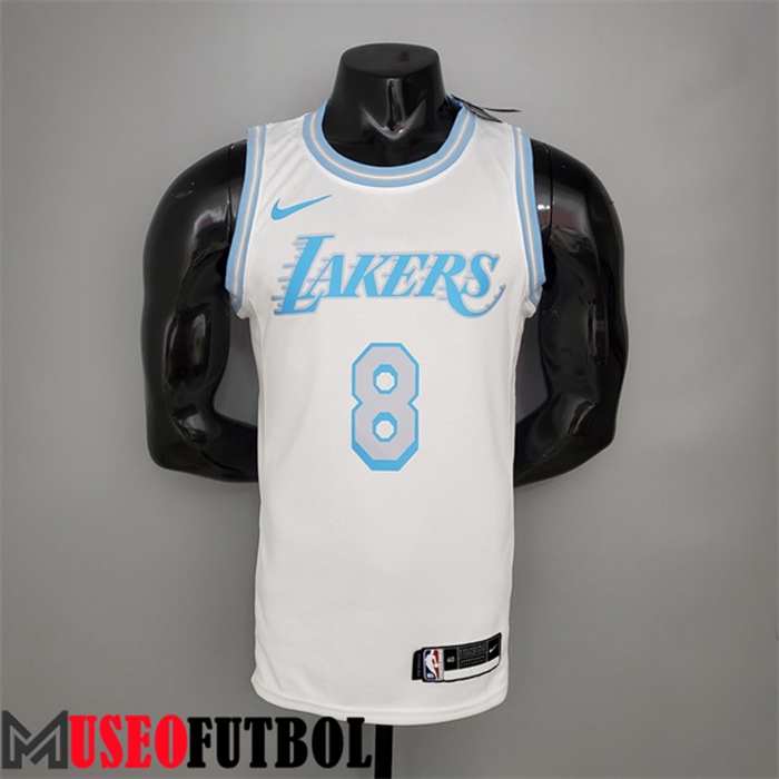 Camiseta Los Angeles Lakers (Bryant #8) Blanco Escote redondo Retro Limited Edition