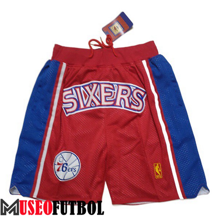 Cortos NBA Philadelphia 76ers Rojo