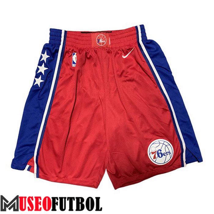 Cortos NBA Philadelphia 76ers Rojo