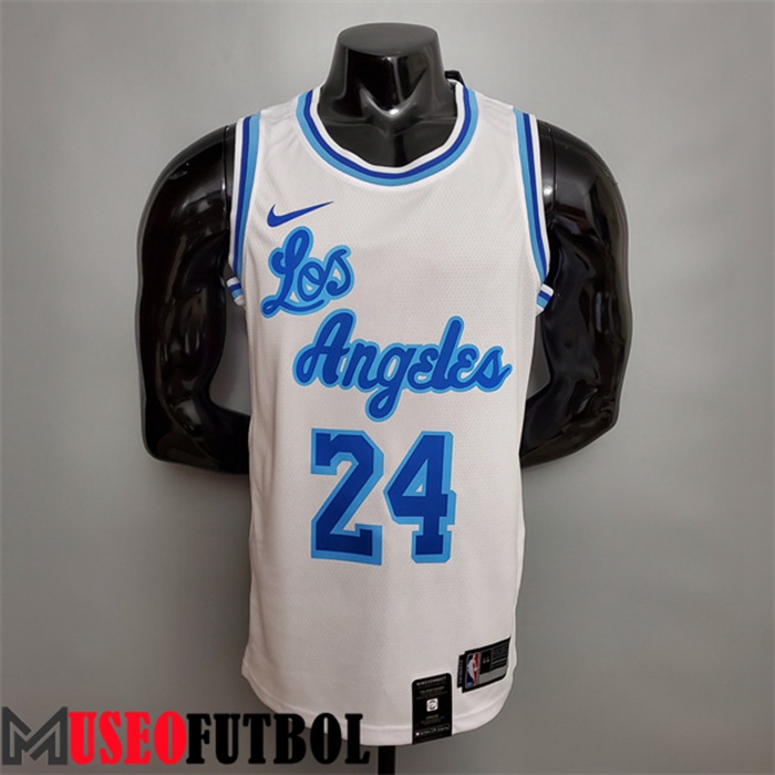 Camiseta Los Angeles Lakers (Bryant #24) Blanco Retro Night