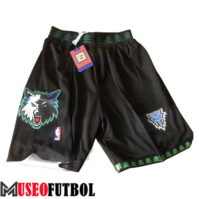 Cortos NBA Minnesota Timberwolves Negro