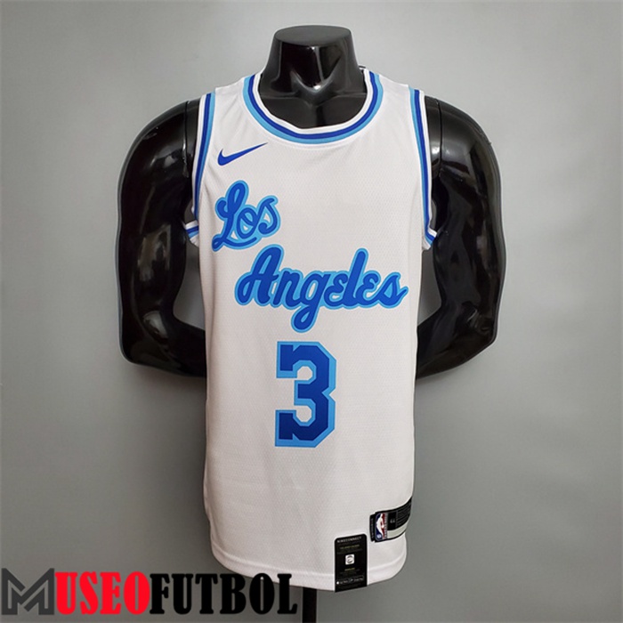 Camiseta Los Angeles Lakers (Davis #3) Blanco Retro Night