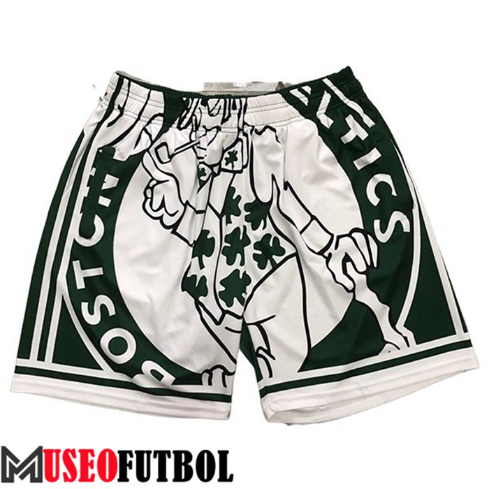 Cortos NBA Boston Celtics Blanco