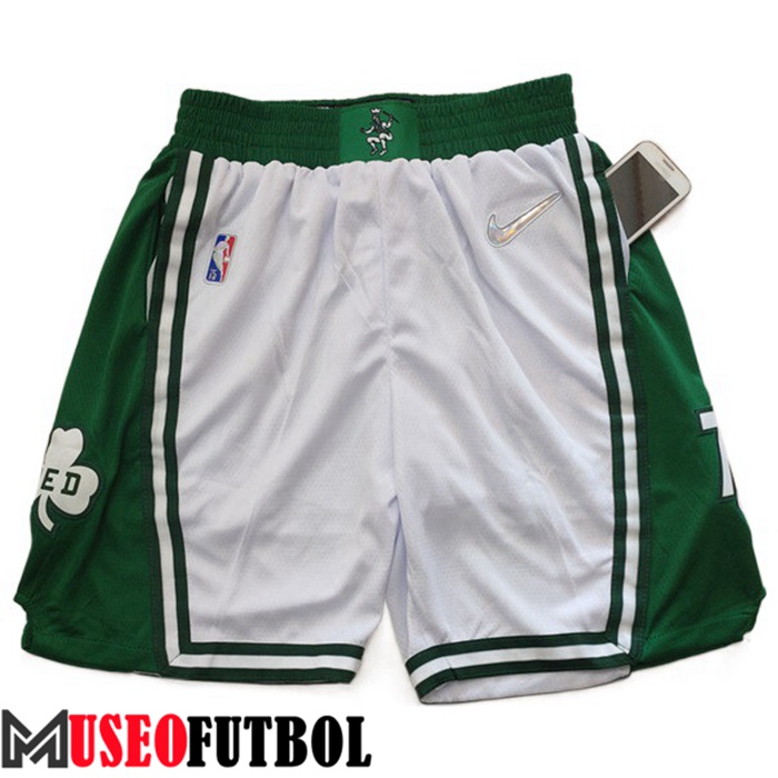 Cortos NBA Boston Celtics Blanco