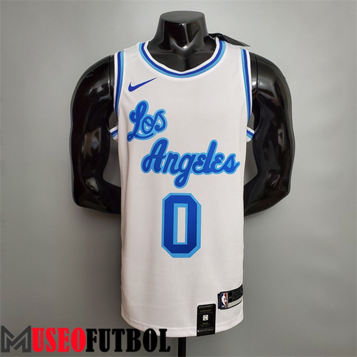 Camiseta Los Angeles Lakers (Kuzma #0) Blanco Retro Night