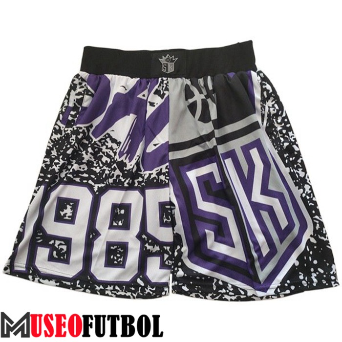 Cortos NBA Sacramento Kings Púrpura/Negro