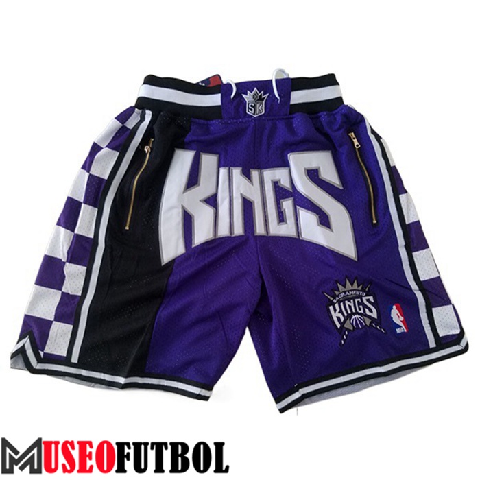 Cortos NBA Sacramento Kings Púrpura