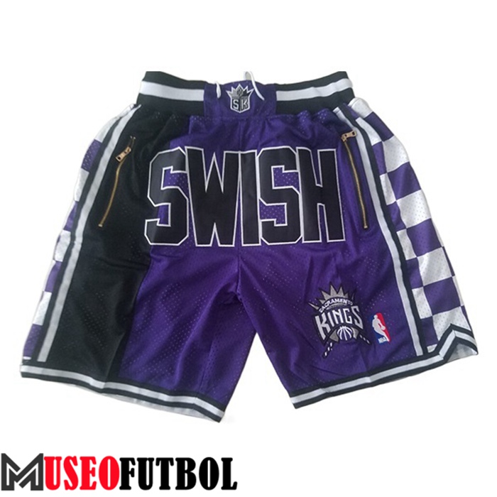 Cortos NBA Sacramento Kings Púrpura