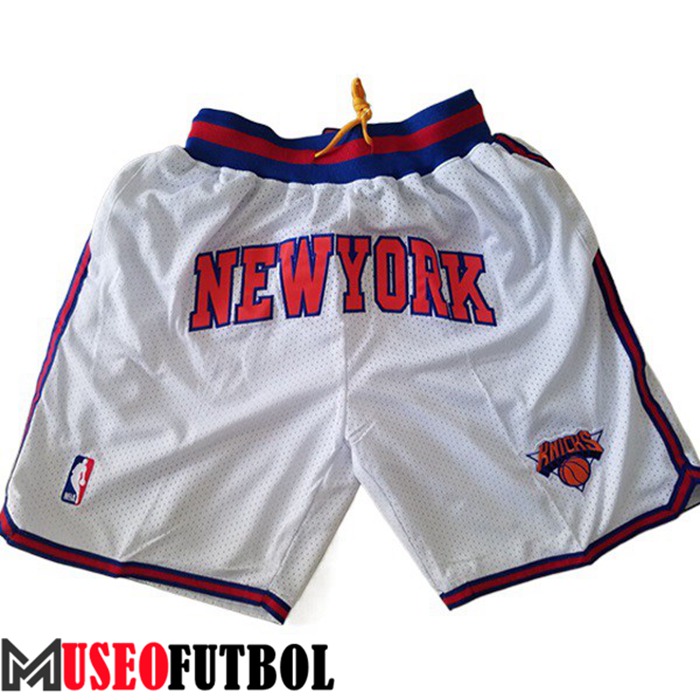 Cortos NBA New York Knicks Blanco