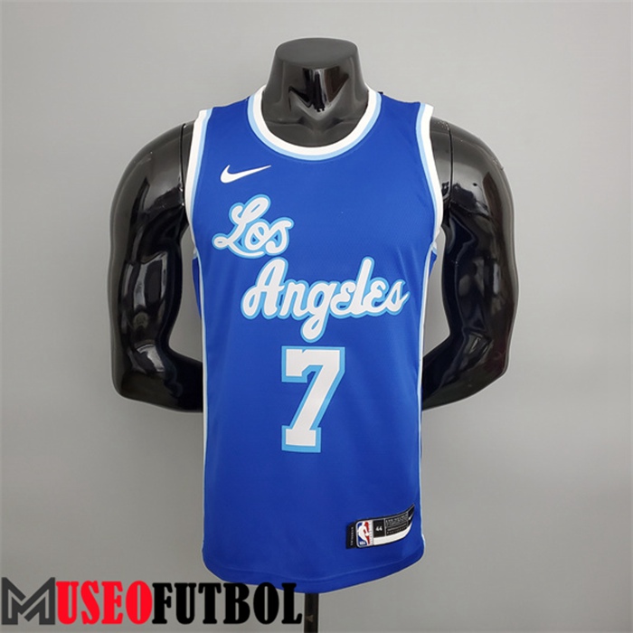 Camiseta Los Angeles Lakers (Anthony #7) Azul Latin Night (High Head)