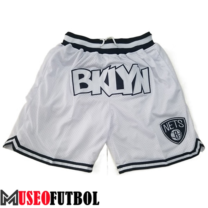 Cortos NBA Brooklyn Nets Blanco