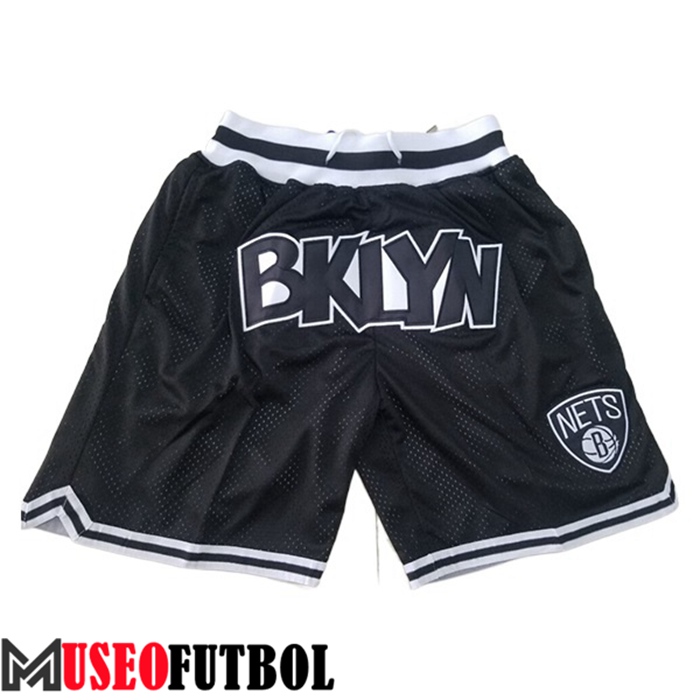 Cortos NBA Brooklyn Nets Negro