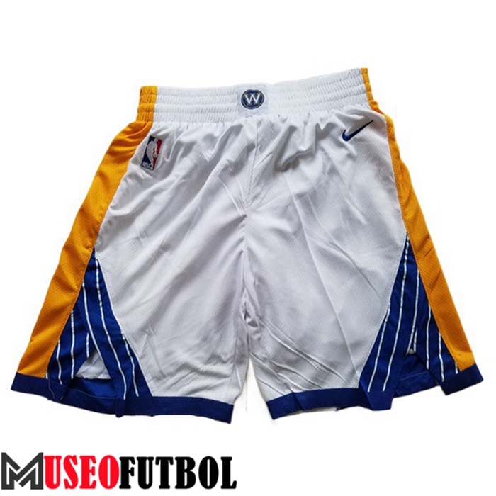 Cortos NBA Golden State Warriors Blanco