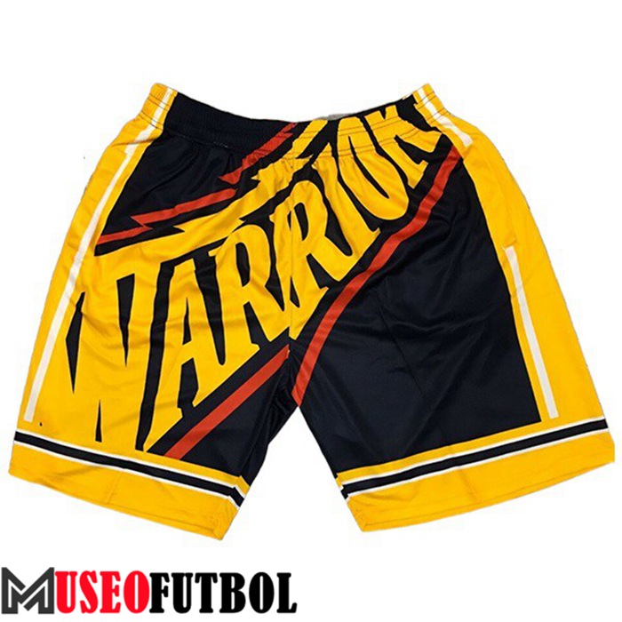 Cortos NBA Golden State Warriors Negro/Amarillo