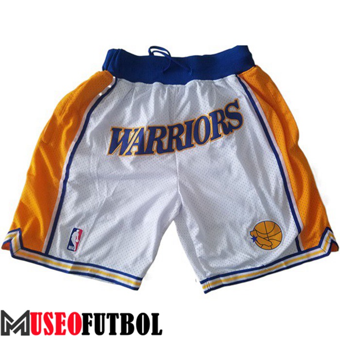 Cortos NBA Golden State Warriors Blanco