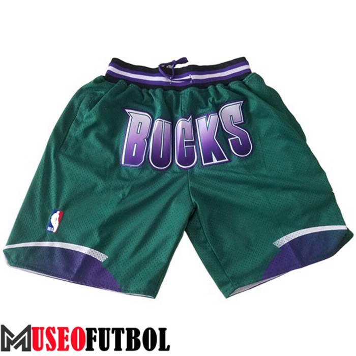 Cortos NBA Milwaukee Bucks Verde