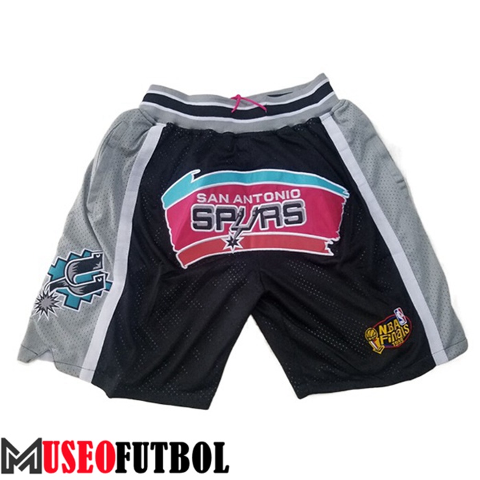 Cortos NBA San Antonio Spurs Negro