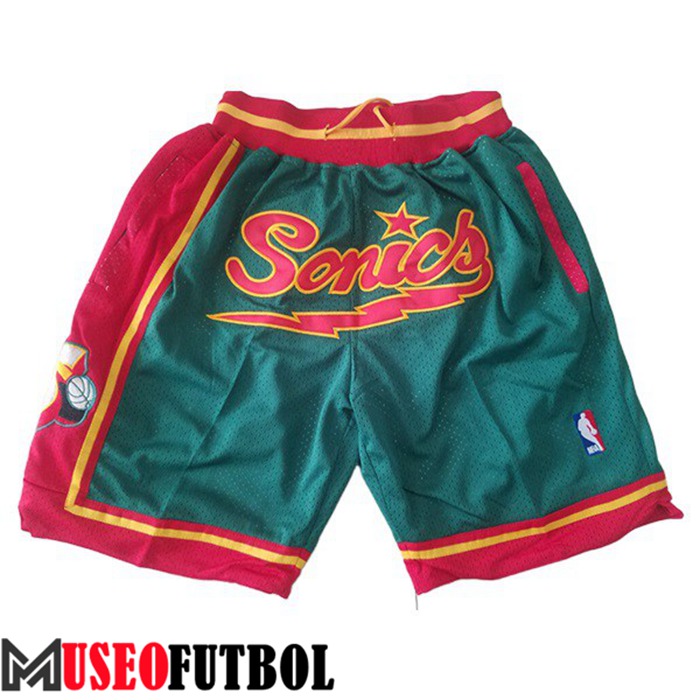 Cortos NBA Seattle Supersonics Verde