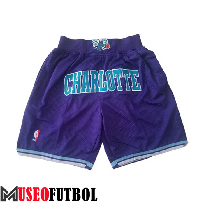 Cortos NBA Charlotte Hornets Púrpura