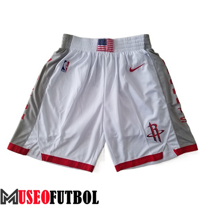 Cortos NBA Houston Rockets Blanco