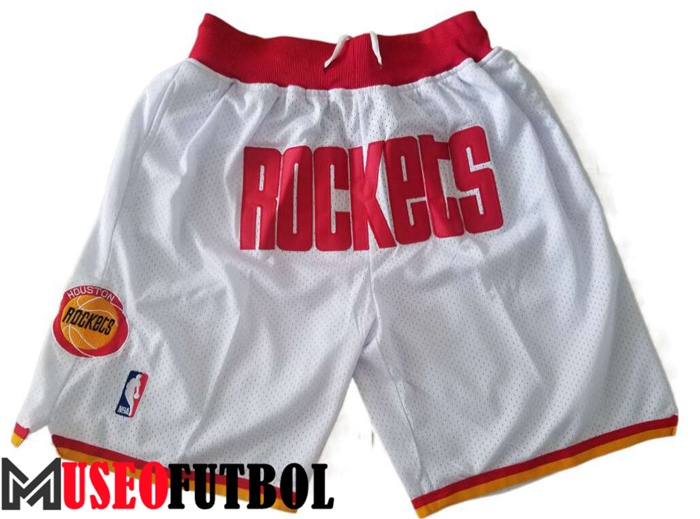 Cortos NBA Houston Rockets Blanco