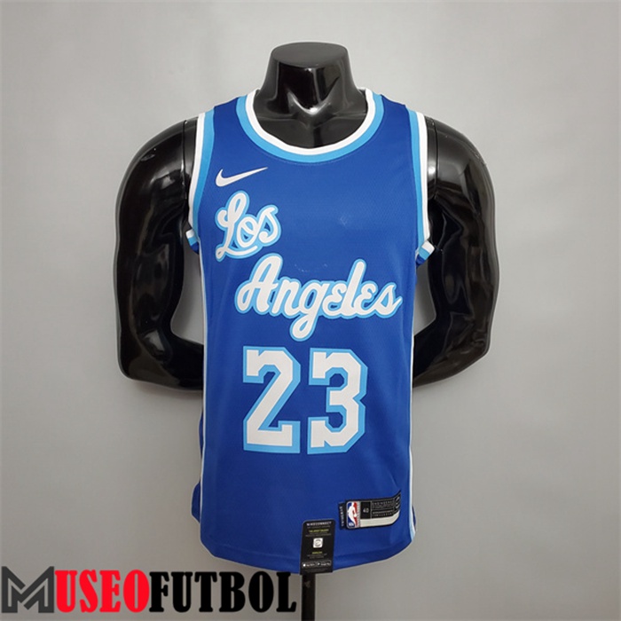 Camiseta Los Angeles Lakers (James #23) Azul